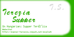 terezia supper business card